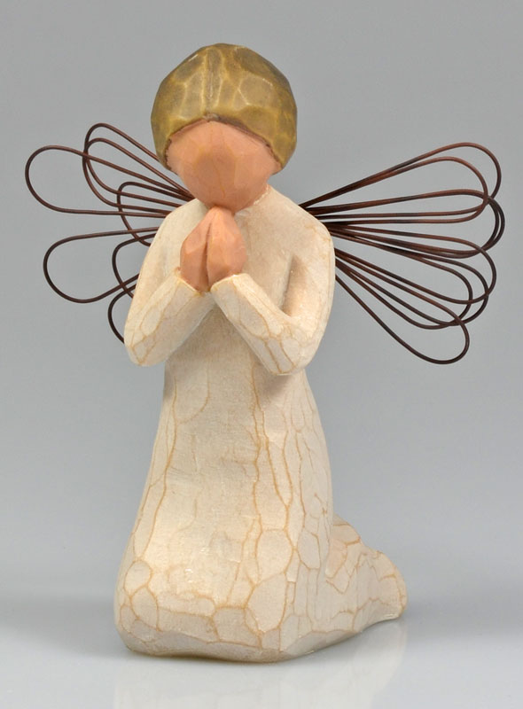 Ange Willow Tree - Ange de la Prière (Angel of Prayer) - 14 cm (pic 2)