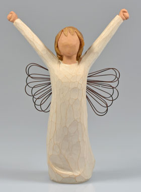 Ange Willow Tree - Ange du Courage - 15 cm (pic 1)