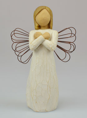 Ange Willow Tree - Signe d'Amour (sign for love) - 14 cm (pic 1)