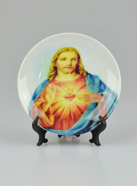 Assiette Décoration du Sacré Coeur de Jésus - 13 cm (pic 1)