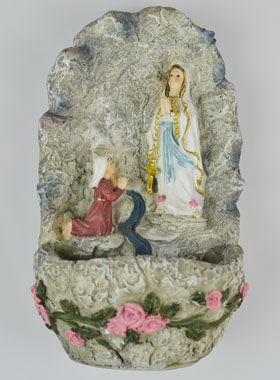 Bénitier Notre Dame de Lourdes - Ste Bernadette (pic 1)