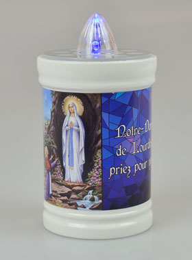 Bougie de Cimetière Notre Dame de Lourdes - 60 jours (pic 1)