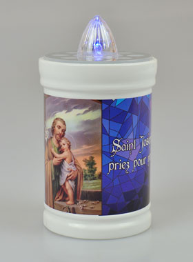 Bougie de Cimetière à Led Saint Joseph - 60 jours (pic 1)