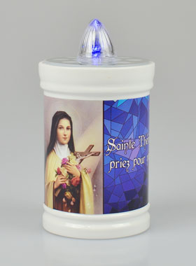 Bougie de Cimetière à Led Sainte Thérèse de l'Enfant Jésus - 60 jours (pic 1)
