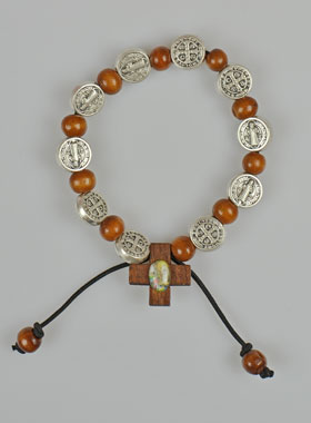 Bracelet Chapelet de Saint Benoît - Médaille de St Benoît (pic 1)