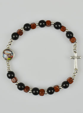 Bracelet de Prière Notre Dame de Lourdes et Croix (pic 1)