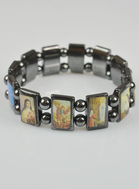 Bracelet des Saints Protecteurs Noir (pic 1)