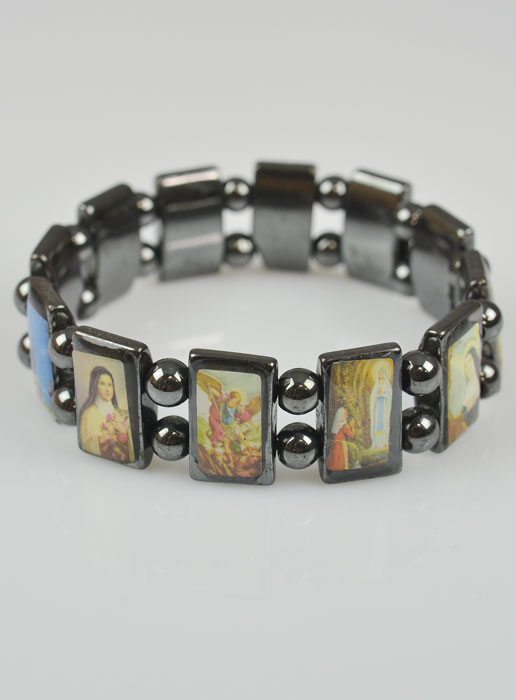 Bracelet des Saints Protecteurs Noir (pic 2)