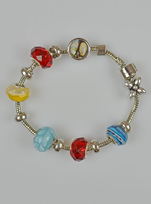 Bracelet Dizainier Cristal - Rocaille et Perle d'Argent (pic 2)