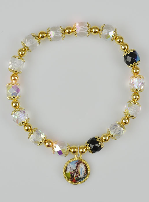 Bracelet Dizainier en Perles de Cristal et Or (pic 2)
