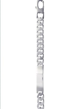 Gourmette en Argent 22cm - Maille XXL 9mm (pic 1)