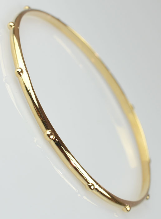 Bracelet Jonc Dizainier en Plaqué Or 18 Carats (pic 2)