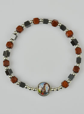 Bracelet Religieux Dizainier Notre Dame de Lourdes (pic 1)