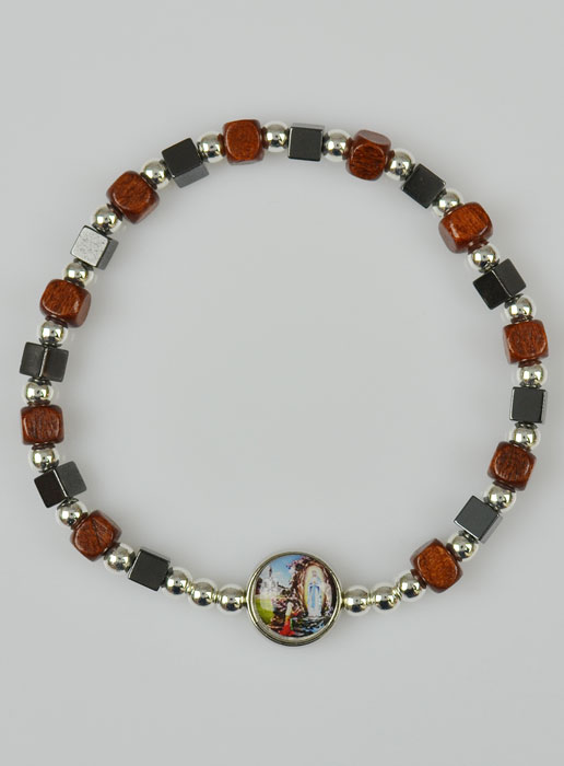 Bracelet Religieux Dizainier Notre Dame de Lourdes (pic 2)