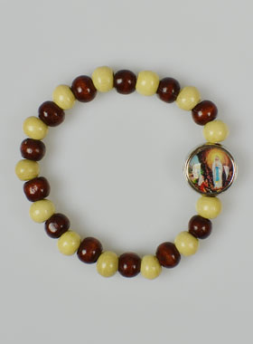 Bracelet Religieux Enfant Médaille de Lourdes (pic 1)