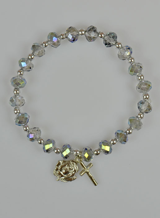 Bracelet Religieux Cristal avec Croix (pic 2)