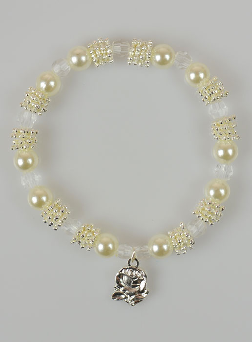 Bracelet Religieux Médailles de Lourdes - Perles Nacre (pic 2)