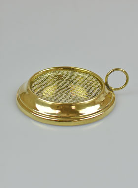 Brûle-Encens Religieux en Laiton Doré (pic 1)