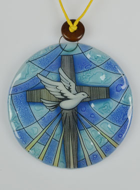 Cadeau de Baptême - Icône de Berceau en Verre (pic 1)