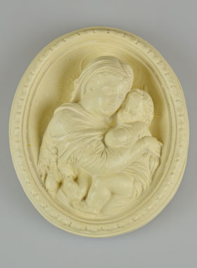 Cadre Bas-Relief de la Sainte Vierge de Raphaël - 11 cm (pic 1)