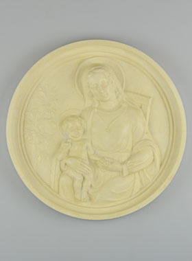 Cadre Bas-Relief Sainte Vierge de la Paix - 24 cm (pic 1)