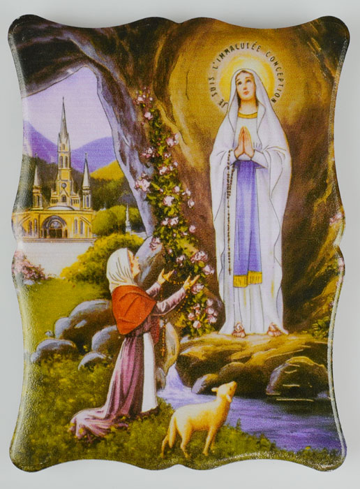 Cadre Icône Apparitions Notre Dame de Lourdes (pic 2)