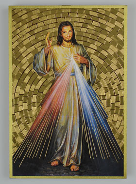 Cadre Icône Christ Miséricordieux - 15 cm (pic 1)