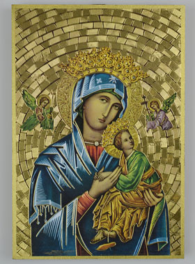 Cadre Icône Notre Dame du Perpétuel Secours - 15 cm (pic 1)