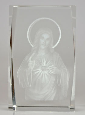 Cadre Laser Jésus Sacré-Coeur (pic 1)