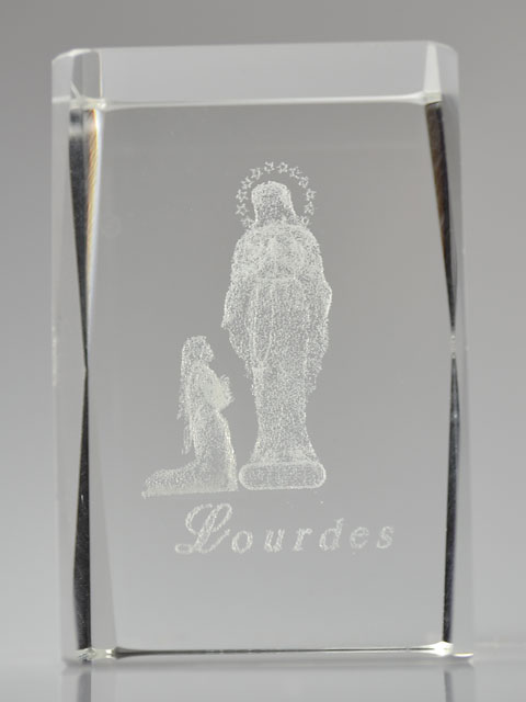 Cadre Icône Notre Dame de Lourdes Gravé au Laser (pic 2)