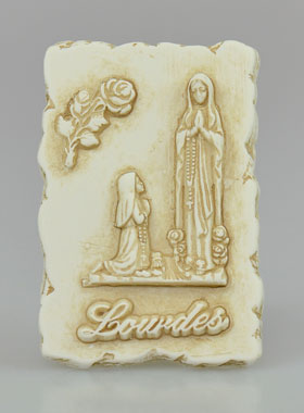Cadre Souvenir Apparitions de Notre Dame de Lourdes - 7 cm (pic 1)