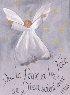 Carte de Baptême Ange Paix et Joie de Dieu (pic 1)