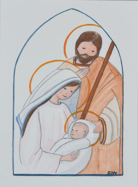 Carte de Baptême - Sainte Famille de Nazareth (pic 1)