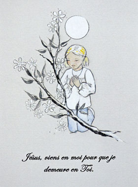Carte de Communion Jésus Viens en Moi (pic 1)