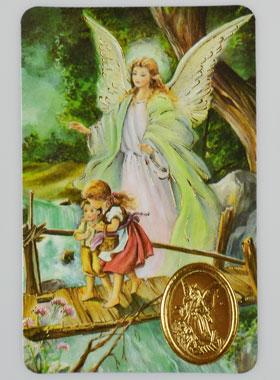 Carte de Prière Médaille Ange-Gardien (pic 1)