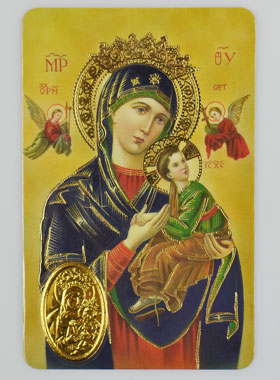 Carte de Prière Médaille Notre-Dame du Perpétuel Secours (pic 1)