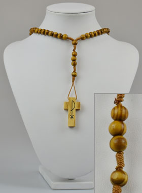 Chapelet Collier Fashion Mode Bois (pic 1)