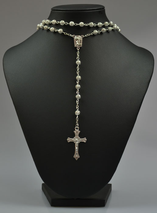 Chapelet Collier Mode en Argent avec Goutte d'Eau de Lourdes (pic 2)