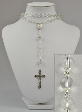 Chapelet Collier Mode en Perles de Cristal - 55 cm (pic 1)
