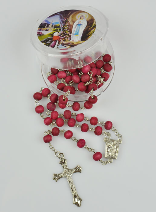 SWAWIS Lot 50 Chapelets Baptême Mini Chapelet Catholique Or - 50 Boîtes Et 50 Sacs - Cadeau Baptême Fille Garçon