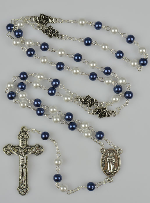 Chapelet en Argent et Perles de Nacre (pic 2)