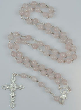 Chapelet en Argent Massif - Perles Quartz Véritable (pic 1)