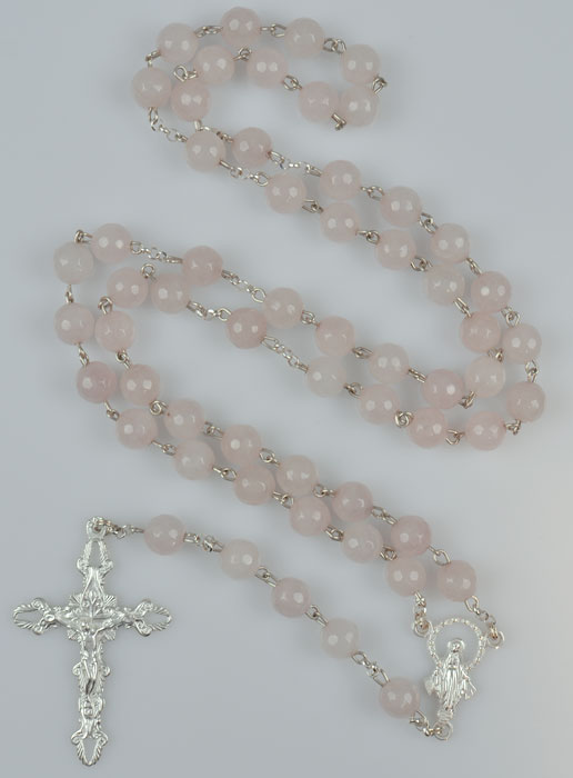 Chapelet en Argent Massif - Perles Quartz Véritable (pic 2)