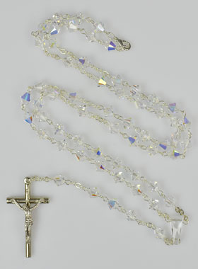 Chapelet en Cristal et Chaîne Argent (pic 1)