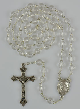 Chapelet de Lourdes en Perles de Cristal - 50 cm (pic 1)