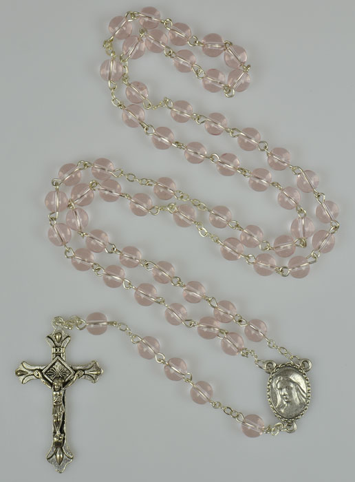Chapelet en Cristal Rose de Lourdes (pic 2)