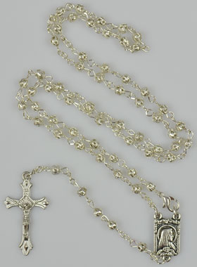 Chapelet Enfant en Strass d'Argent (pic 1)