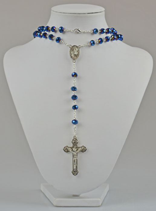Chapelet Fashion Collier Cristal Bleu (pic 2)