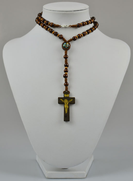 Chapelet Fashion Collier en Bois (pic 2)