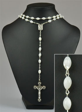 Chapelet Fashion en Perles de Nacre 6mm (pic 1)